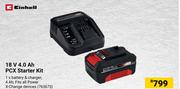 Einhell 18V 4.0 Ah PCX Starter Kit