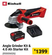 Einhell Angle Grinder Kit & 4.0 Ah Starter Kit