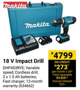Makita 18V Impact Drill