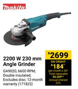 Makita 2200W 230mm Angle Grinder