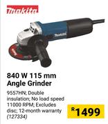 Makita 840W 115mm Angle Grinder