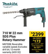Makita 710W 22mm SDS Plus Rotary Hammer