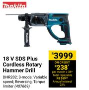 Makita 18V SDS Plus Cordless Rotary Hammer Drill