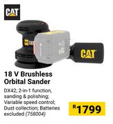 CAT 18V Brushless Orbital Sander