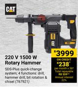 CAT 220V 1500W Rotary Hammer