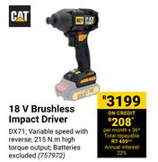 CAT 18V Brushless Impact Driver