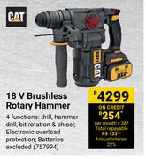 CAT 18V Brushless Rotary Hammer
