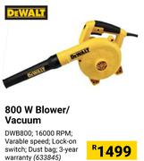 Dewalt 800W Blower/Vacuum