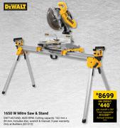 Dewalt 1650W Mitre Saw & Stand