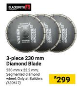 Black Smith 3 Piece 230mm Diamond Blade