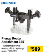 Dremel Plunge Router Attachment 335