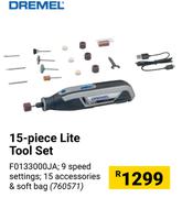 Dremel 15 Piece Lite Tool Set