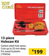Tork Craft 13 Piece Holesaw Kit