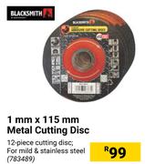 Black Smith 1mm x 115mm Metal Cutting Disc