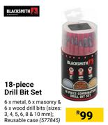 Black Smith 18 Piece Drill Bit Set