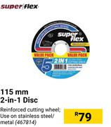 Super Flex 115mm 2 In 1 Disc