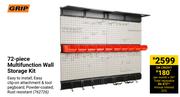 Grip 72-Piece Multifunction Wall Storage Kit 762726