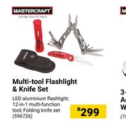 Matercraft Multi-Tool Flashlight & Knife Set 596726