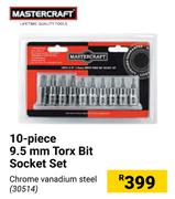Mastercraft 10-Piece 9.5mm Torx Bit  Socket Set 30514