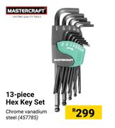 Matercraft 13-Piece Hex Key Set 457785