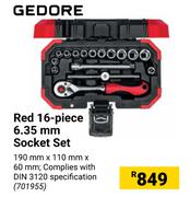 Gedore Red 16-Piece 6.35mm Socket Set 701955