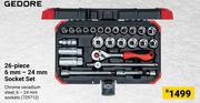 Gedore 26-Piece 6mm-24mm Socket Set 729712