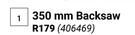 Grip 350mm Backsaw 406469