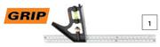 Grip 300mm Combi Square Rule 369722
