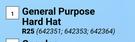 General Purpose Hard Hat 642351, 642353, 642364