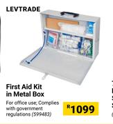 Levtrade First Aid Kit In Metal Box 599483