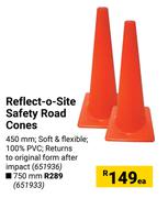Reflect-O-Site Safety Road Cones 651936-450mm Each