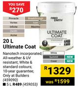 Fired Earth Ultimate Coat-20Ltr