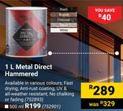 Fired Earth Metal Direct Hammered-500ml