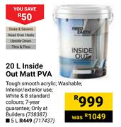 Fired Earth 5L Inside Out Matt PVA