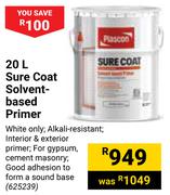 Plascon 20L Sure Coat Solvent Based Primer