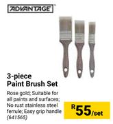 Advantage 3 Piece Paint Brush Set-Per Set