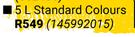 Dulux 5L Acrylic PVA (Standard Colours)