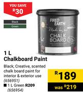 Fired Earth 1L Chalkboard Paint