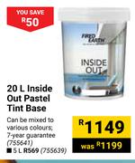 Fired Earth 5L Inside Out Pastel Tint Base