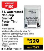 Fired Earth 1L Water Based Non Drip Enamel Pastel Tint Base