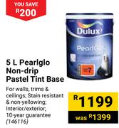 Dulux 5L Pearlglo Non Drip Pastel Tint Base
