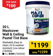 Dulux 20L Maxicover Wall & Ceiling Pastel Tint Base