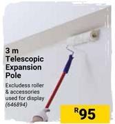3m Telescopic Expansion Pole