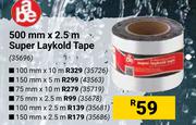 ABE 100mm x 10m Super Laykold Tape