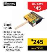 Academy Block Brush