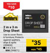 Builders 2m x 3m Drop Sheet