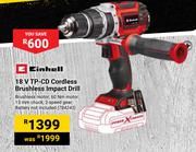 Einhell 18V TP-CD Cordless Brushless Impact Drill (784243)