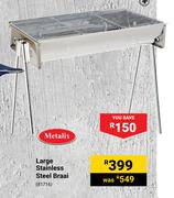 Metalix Large Stainless Steel Braai 81716
