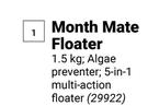 Poolbrite Month Mate Floater-1.5Kg