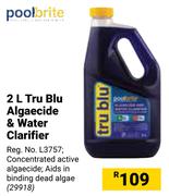 Poolbrite Tru Blu Algaecide & Water Clarifier-2Ltr